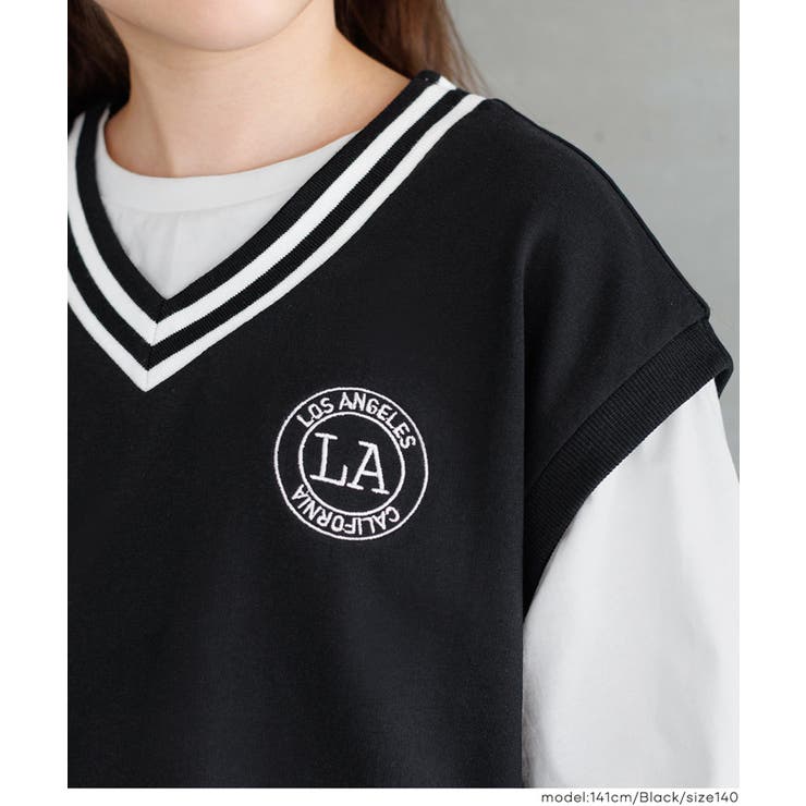 ベストレイヤードTシャツ キッズ | coca | 詳細画像13 