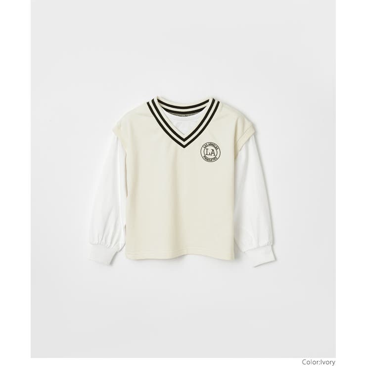 ベストレイヤードTシャツ キッズ | coca | 詳細画像15 