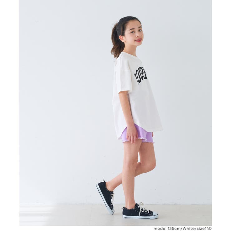 親子お揃いテールカットカレッジビッグTシャツ キッズ | coca | 詳細画像11 