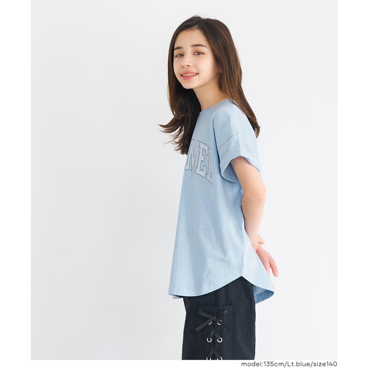 親子お揃いテールカットカレッジビッグTシャツ キッズ | coca | 詳細画像15 