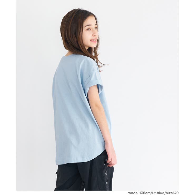 親子お揃いテールカットカレッジビッグTシャツ キッズ | coca | 詳細画像16 