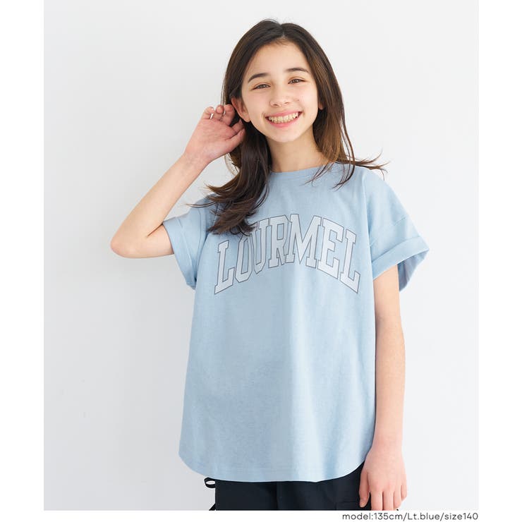 親子お揃いテールカットカレッジビッグTシャツ キッズ | coca | 詳細画像17 