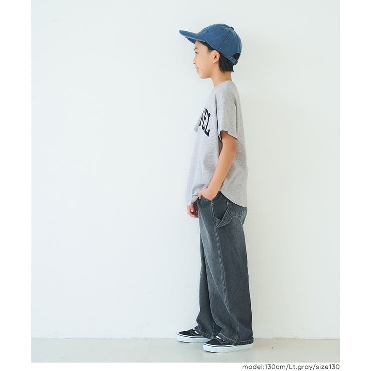 親子お揃いテールカットカレッジビッグTシャツ キッズ | coca | 詳細画像7 
