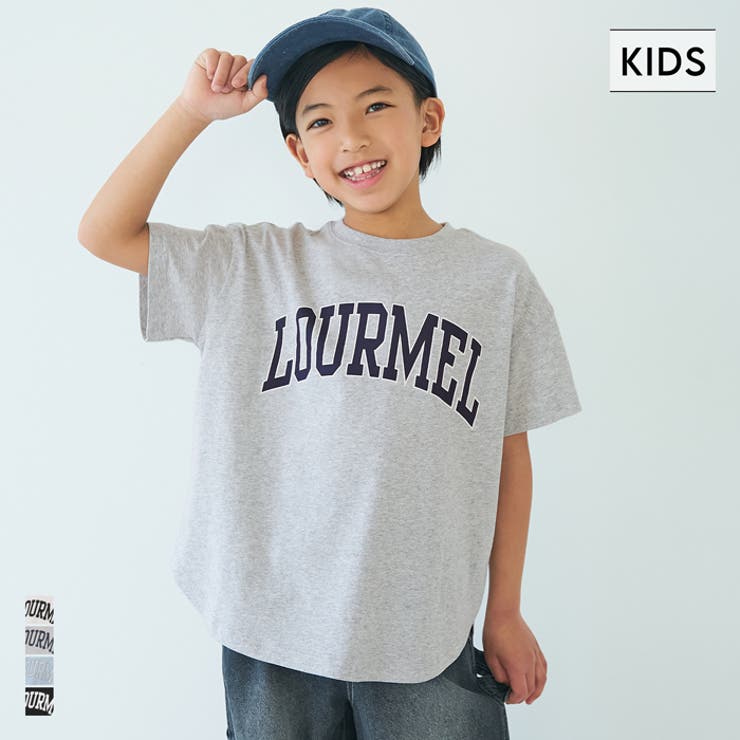 親子お揃いテールカットカレッジビッグTシャツ キッズ | coca | 詳細画像1 