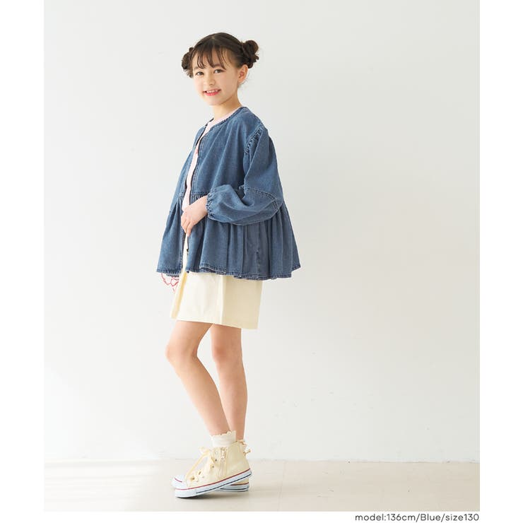 親子お揃いデニムギャザーアウター キッズ | coca | 詳細画像6 