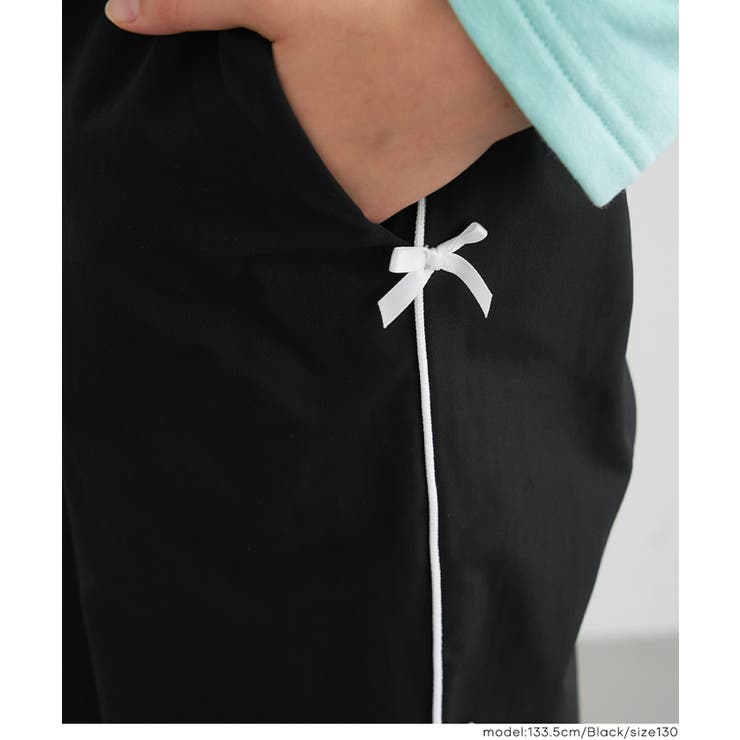 裏微起毛サイドラインリボンパンツ | coca | 詳細画像13 