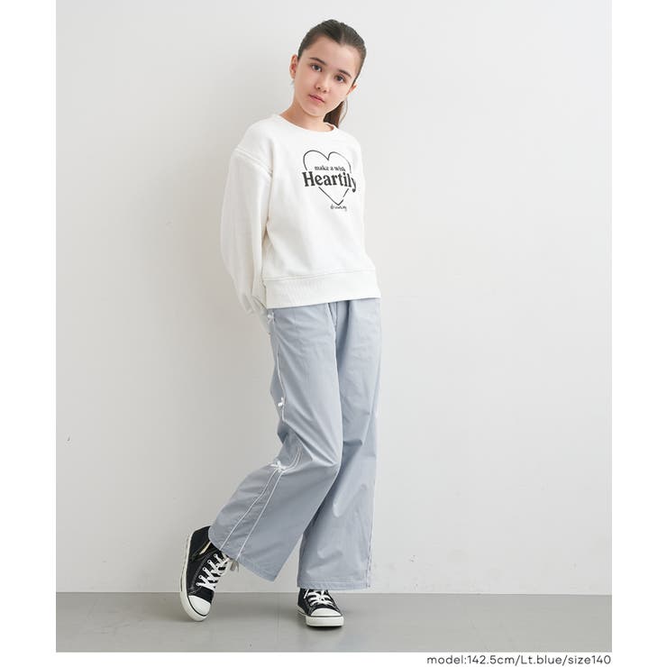 裏微起毛サイドラインリボンパンツ | coca | 詳細画像2 