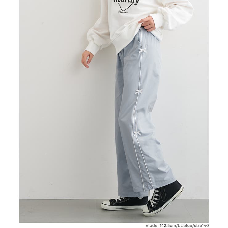 裏微起毛サイドラインリボンパンツ | coca | 詳細画像4 