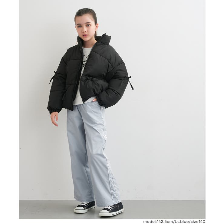 裏微起毛サイドラインリボンパンツ | coca | 詳細画像5 