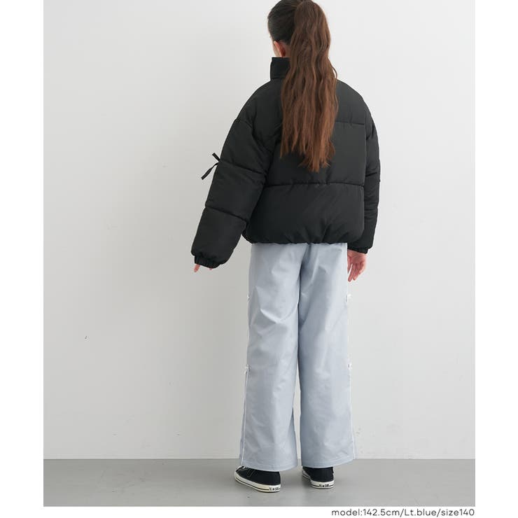 裏微起毛サイドラインリボンパンツ | coca | 詳細画像6 