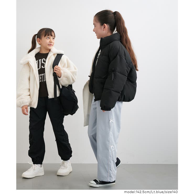 裏微起毛サイドラインリボンパンツ | coca | 詳細画像7 