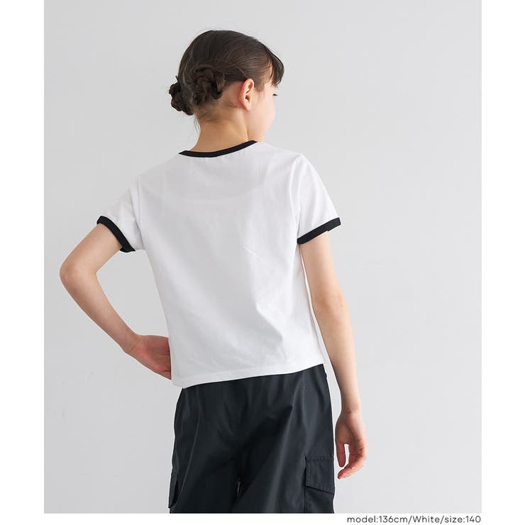 キャッチーで可愛いさくらんぼリンガーTシャツ | coca | 詳細画像3 