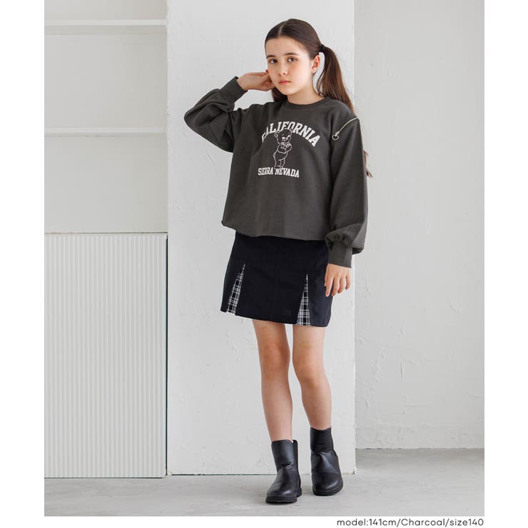 ハートジップスウェットトップス | coca | 詳細画像2 