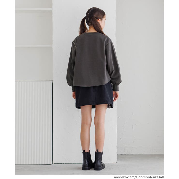 ハートジップスウェットトップス | coca | 詳細画像4 