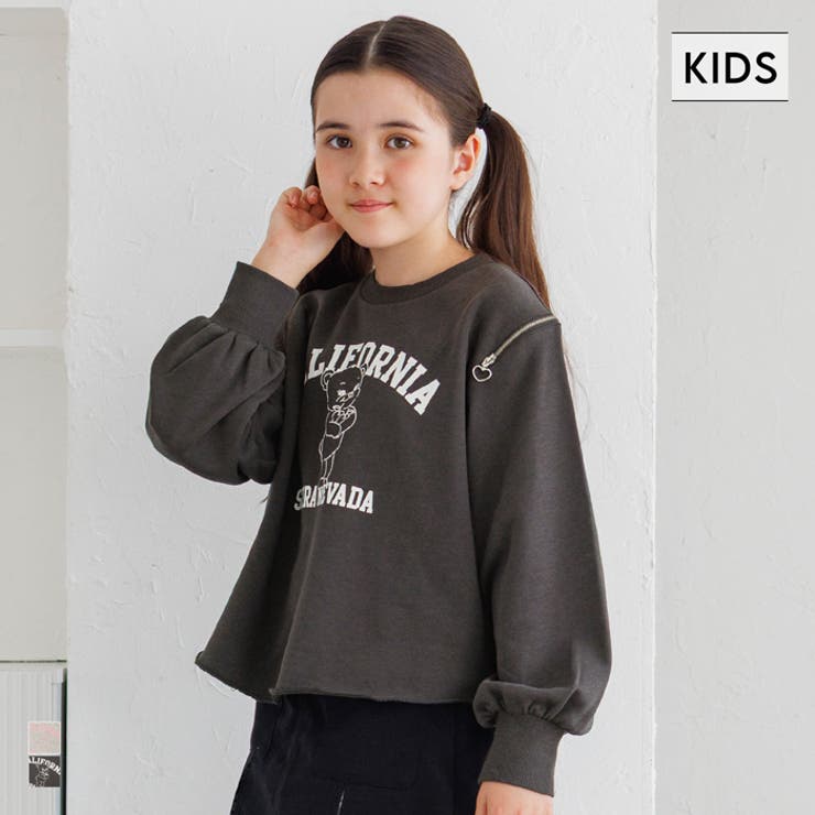 ハートジップスウェットトップス | coca | 詳細画像1 