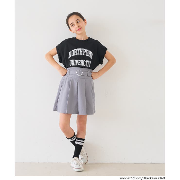 親子お揃いロールアップロゴTシャツ | coca | 詳細画像13 