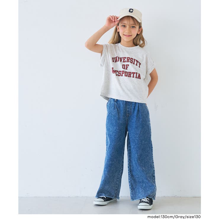 親子お揃いロールアップロゴTシャツ | coca | 詳細画像6 