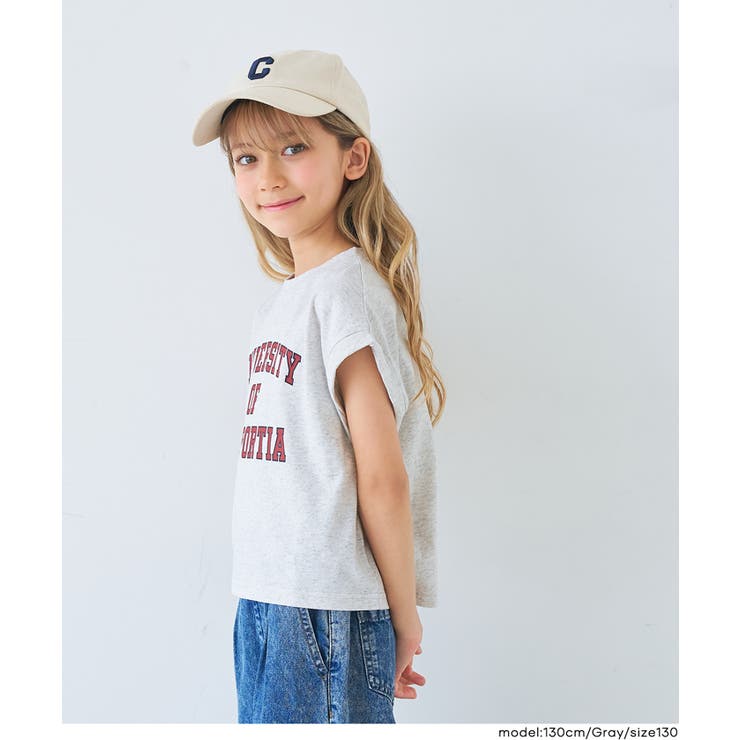 親子お揃いロールアップロゴTシャツ | coca | 詳細画像7 