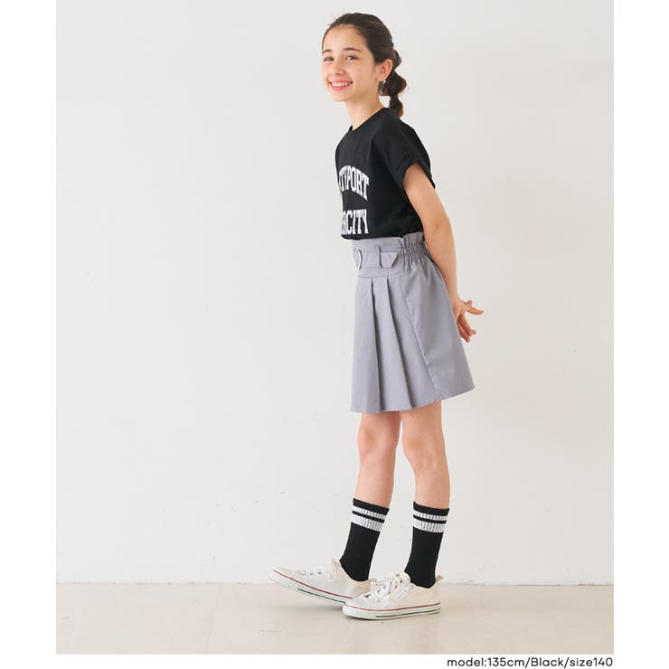 親子お揃いロールアップロゴTシャツ | coca | 詳細画像10 