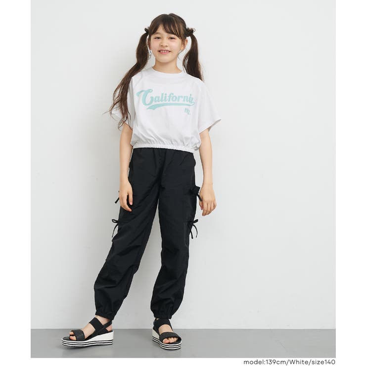 ［White］ | クロップドラグランTシャツ | coca