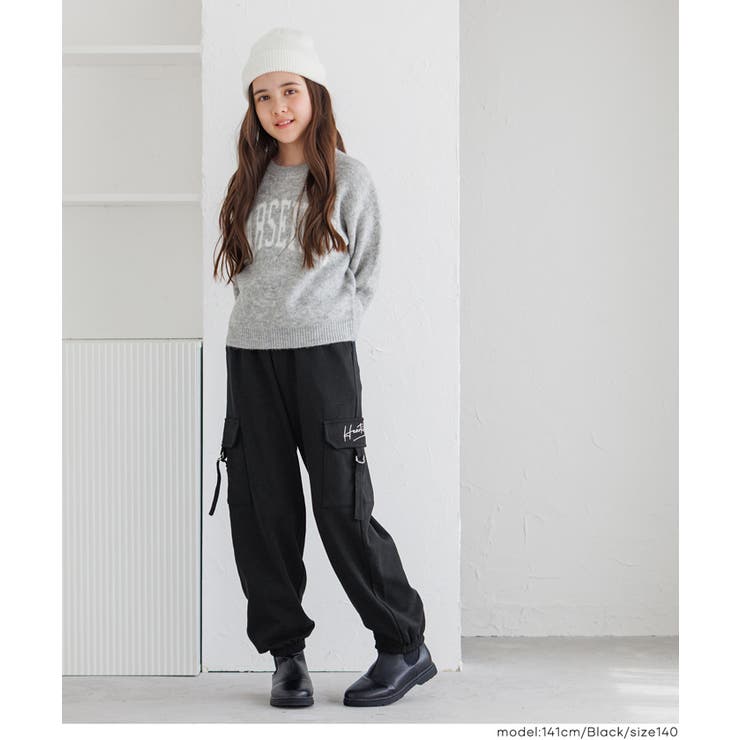 刺繍スウェットカーゴパンツ | coca | 詳細画像2 