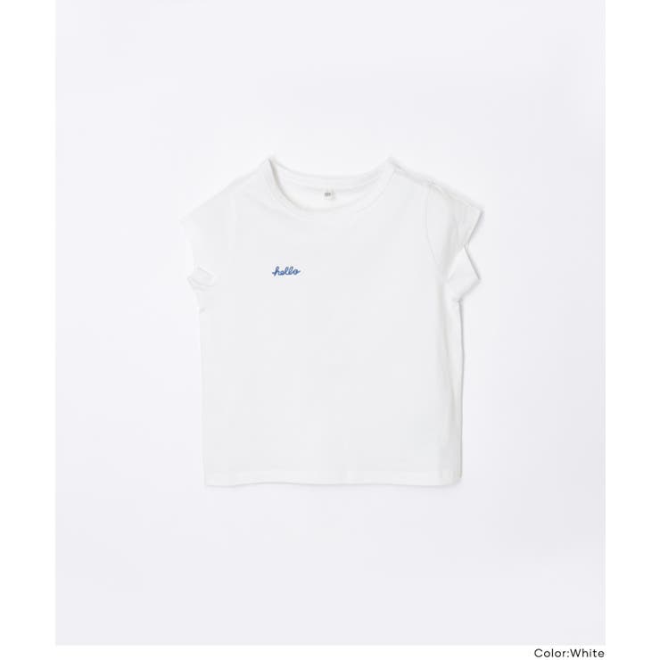 親子お揃い刺繍半袖クルーネックトップス | coca | 詳細画像15 