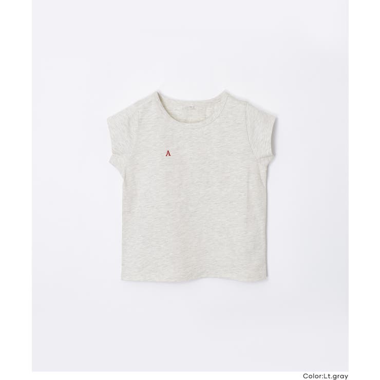 親子お揃い刺繍半袖クルーネックトップス | coca | 詳細画像16 