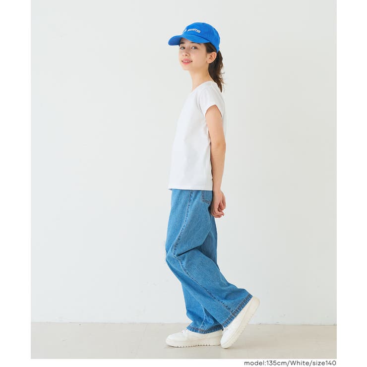 親子お揃い刺繍半袖クルーネックトップス | coca | 詳細画像9 