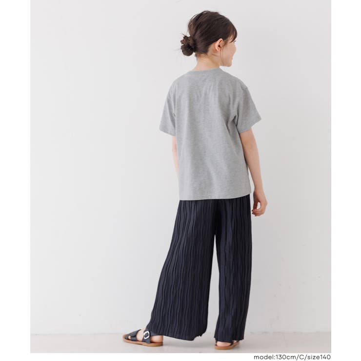 親子お揃いクルーネックロゴTシャツ キッズ | coca | 詳細画像12 