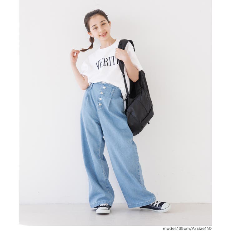 親子お揃いクルーネックロゴTシャツ キッズ | coca | 詳細画像2 