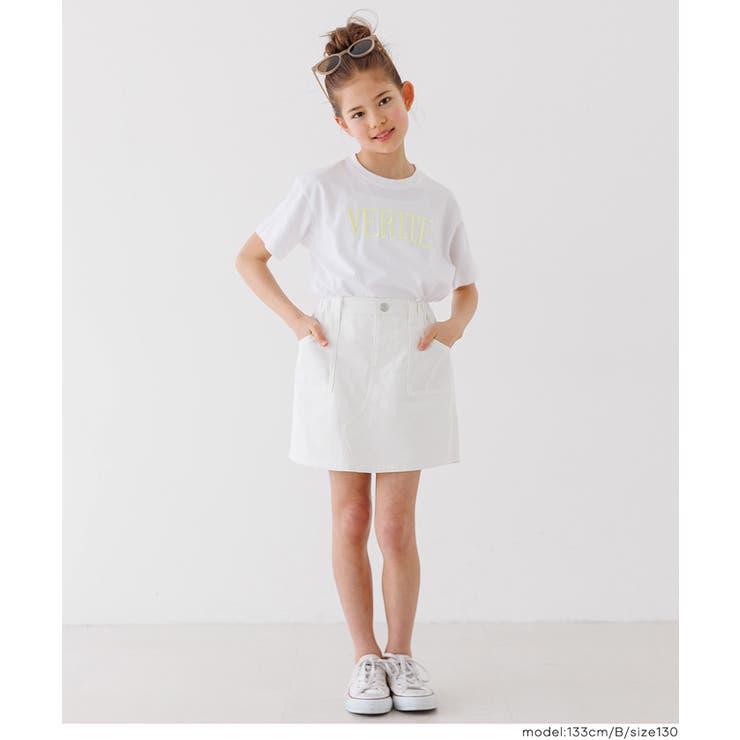 親子お揃いクルーネックロゴTシャツ キッズ | coca | 詳細画像6 