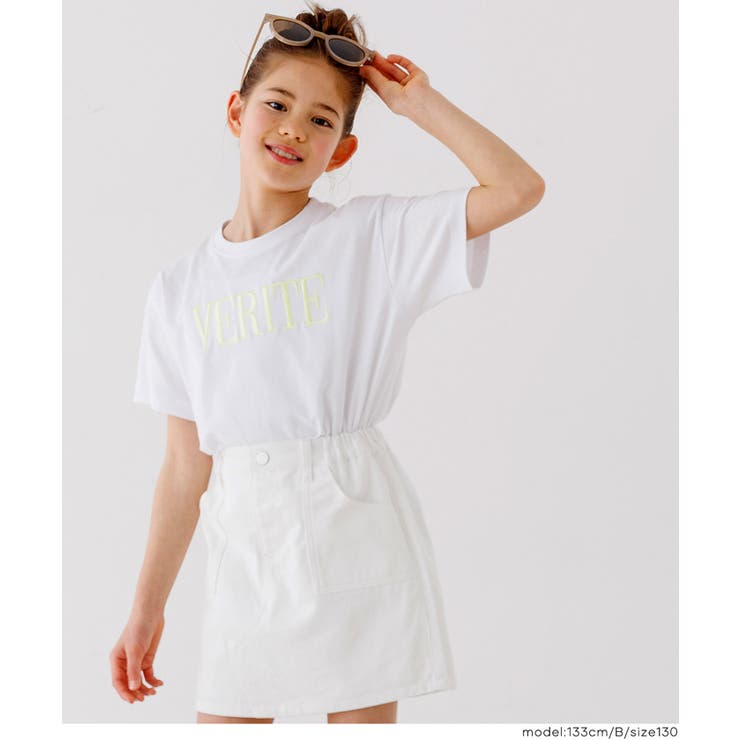 親子お揃いクルーネックロゴTシャツ キッズ | coca | 詳細画像7 