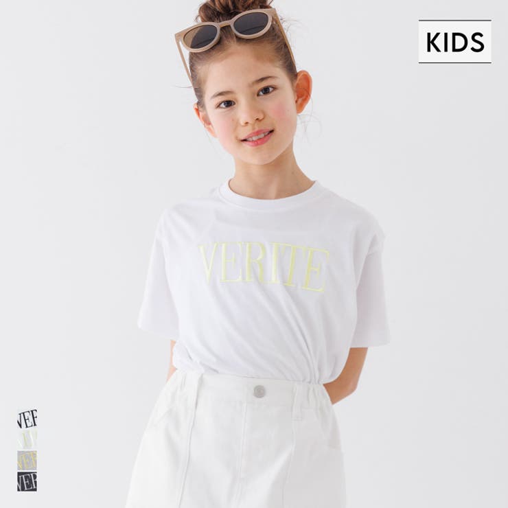 親子お揃いクルーネックロゴTシャツ キッズ | coca | 詳細画像1 