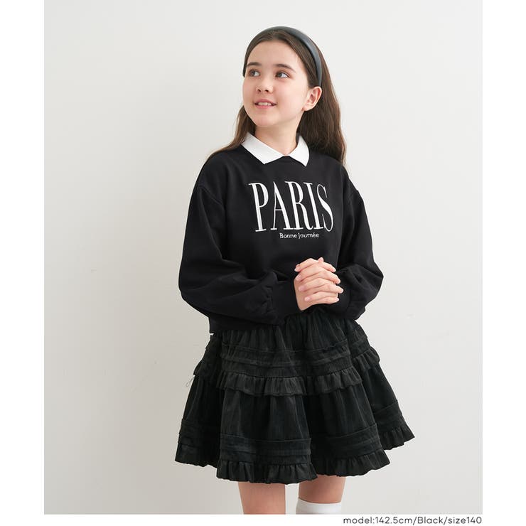 ［Black］ | ポロカラースウェットトップス | coca