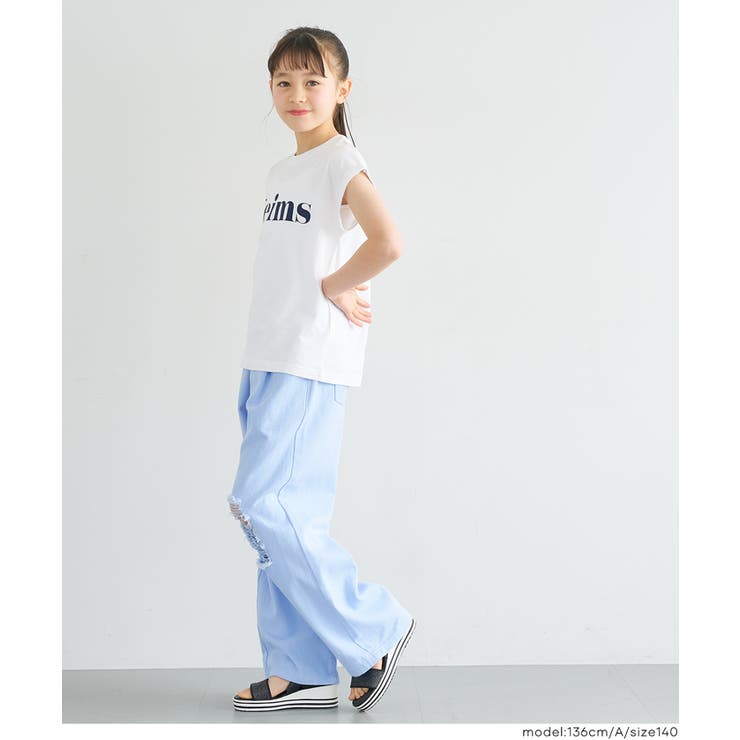 親子お揃いフレンチスリーブプリントTシャツ | coca | 詳細画像16 