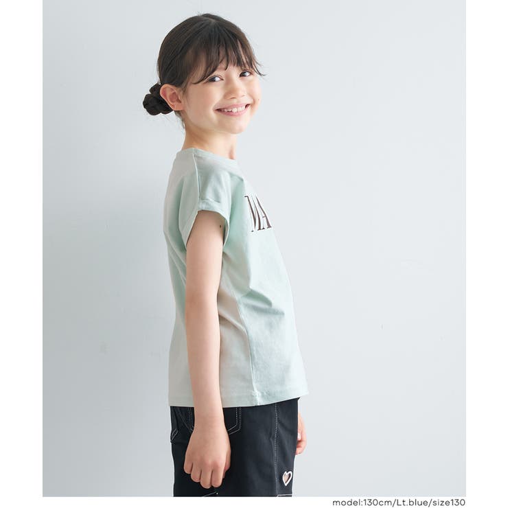 親子お揃いフレンチスリーブプリントTシャツ | coca | 詳細画像5 