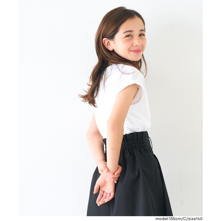キッズ 親子お揃いフレンチスリーブ刺繍Tシャツ | coca | 詳細画像16 