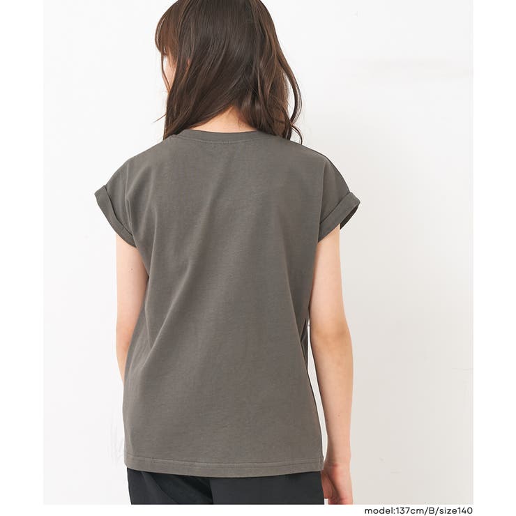 キッズ 親子お揃いフレンチスリーブ刺繍Tシャツ | coca | 詳細画像10 