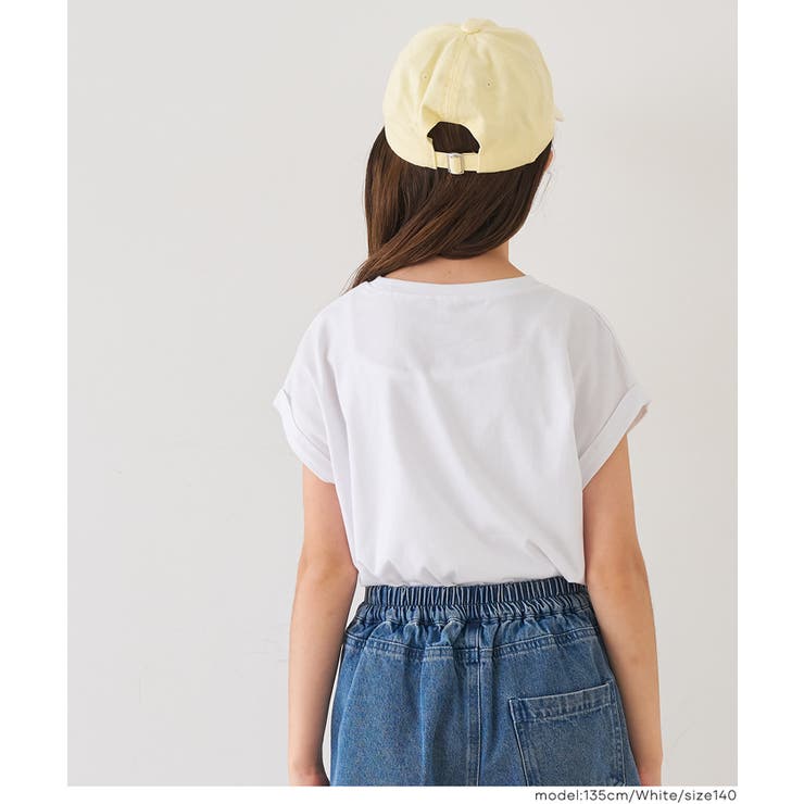 親子お揃いフレンチスリーブ刺繍Tシャツ | coca | 詳細画像7 