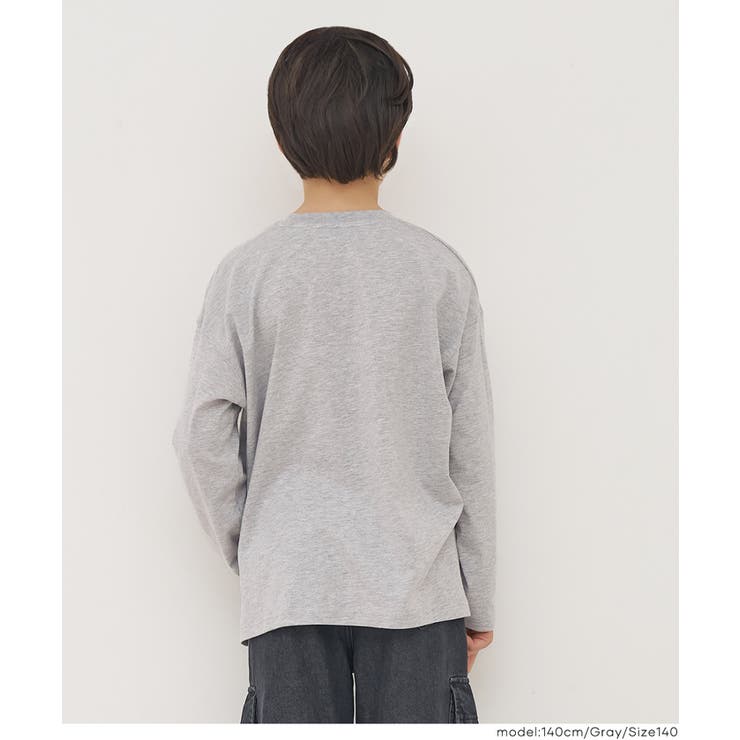 イラストプリント長袖Tシャツ | coca | 詳細画像11 