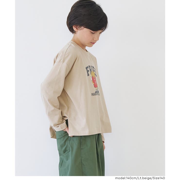 イラストプリント長袖Tシャツ | coca | 詳細画像3 