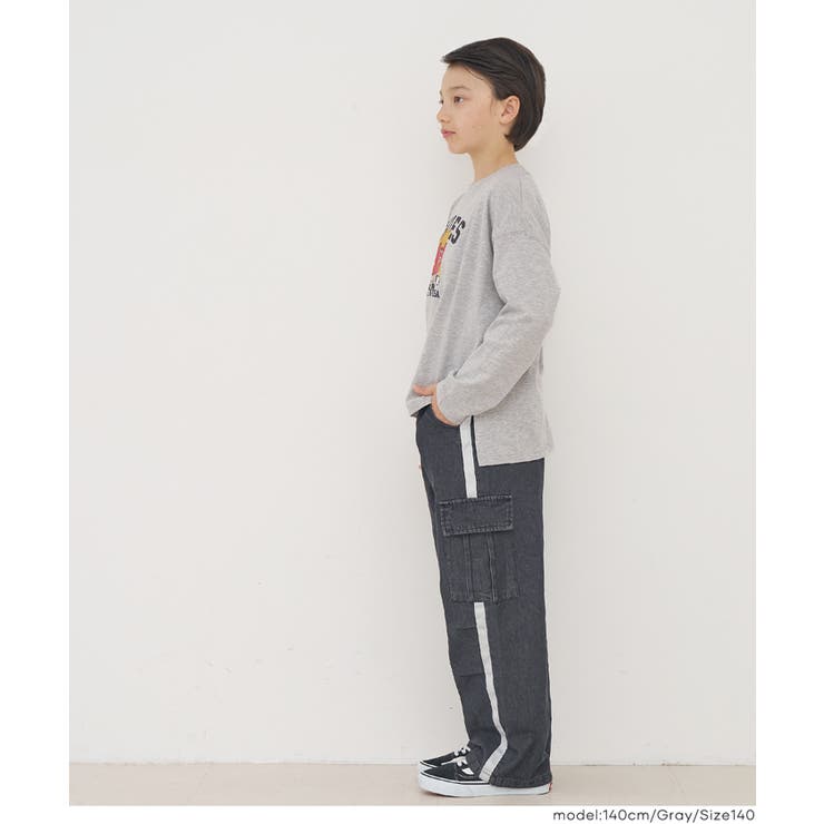 イラストプリント長袖Tシャツ | coca | 詳細画像10 