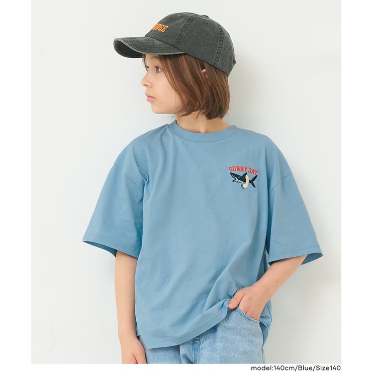 サメ刺繍オーバーサイズTシャツ | coca | 詳細画像5 