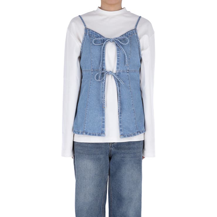 デニムキャミソールビスチェ | coca | 詳細画像3 