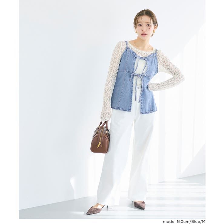 デニムキャミソールビスチェ | coca | 詳細画像6 