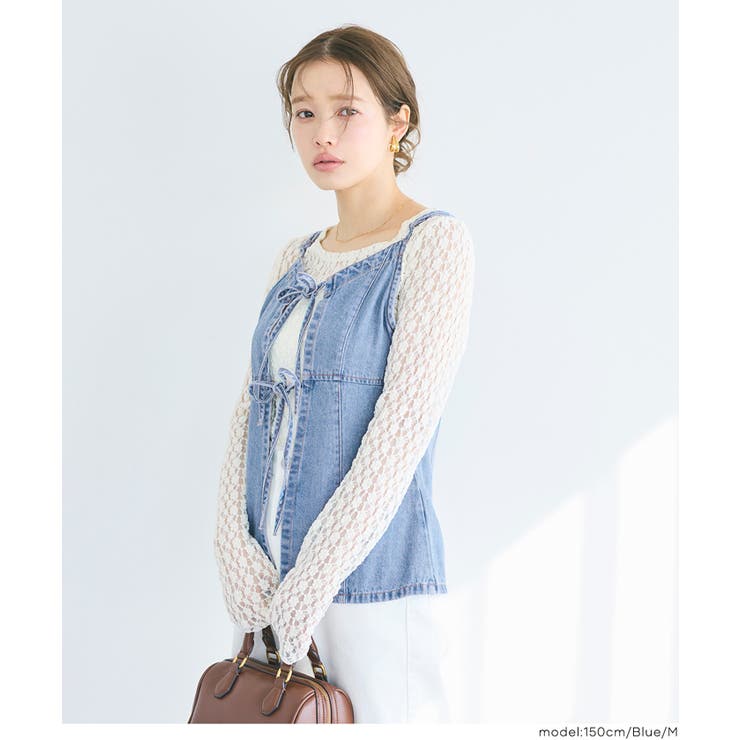 デニムキャミソールビスチェ | coca | 詳細画像7 