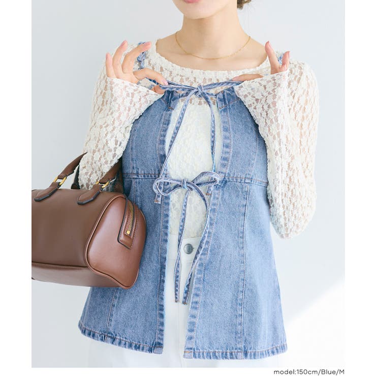 デニムキャミソールビスチェ | coca | 詳細画像8 