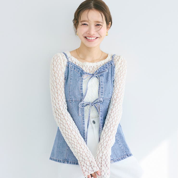 デニムキャミソールビスチェ | coca | 詳細画像1 