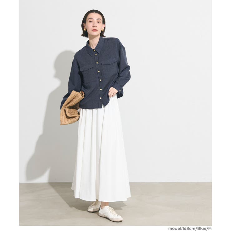 デニムライクシャツ レディース | coca | 詳細画像11 