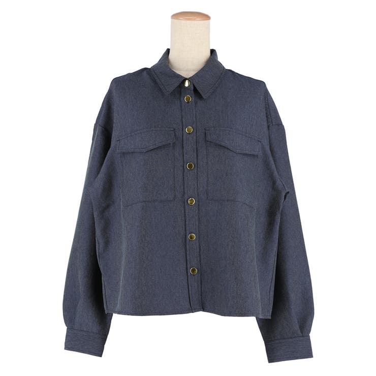 デニムライクシャツ レディース | coca | 詳細画像2 